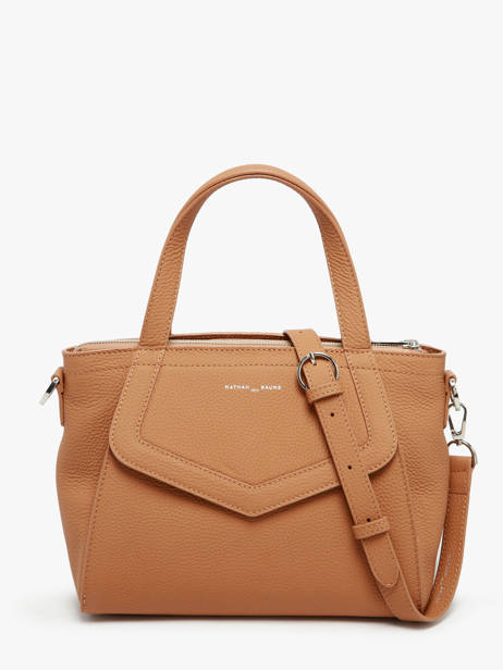Sac à Main Cacao Cuir Nathan baume Marron candy 6 vue secondaire 4