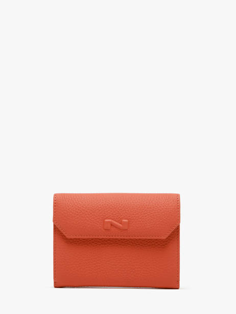 Portefeuille Original N 2 Compartiments Cuir Nathan baume Orange original n 413N