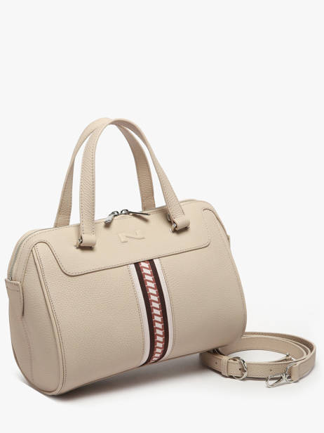 Sac Porté Main Norma Signature Cuir Nathan baume Beige signature 1 vue secondaire 2