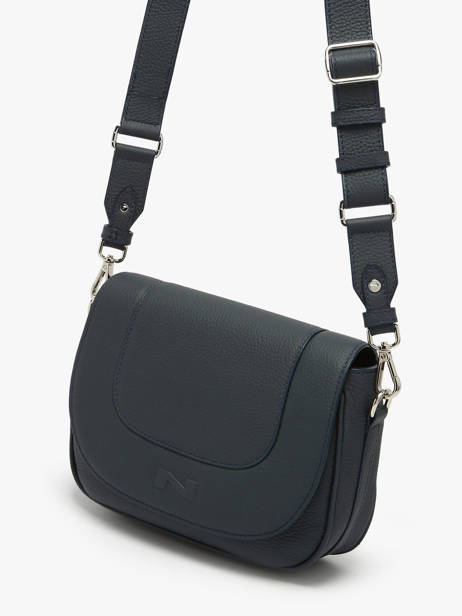 Sac Bandoulière Ponant Cuir Nathan baume Bleu regate 10 vue secondaire 2