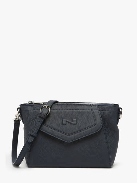 Sac Bandoulière Candy Cuir Nathan baume Bleu candy 7
