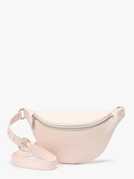 Sac Banane Small Derby Cuir Nathan baume Rose n city 25