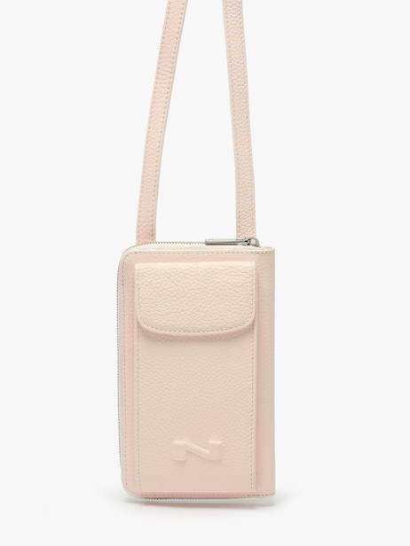 Etui Téléphone Pocket Cuir Nathan baume Rose n city 3 vue secondaire 2