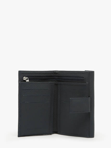 Portefeuille Nathan baume Bleu grained 410N vue secondaire 1