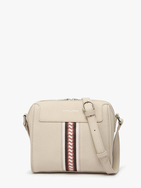 Sac Bandoulière Jeane Signature Cuir Nathan baume Beige signature 3 vue secondaire 4