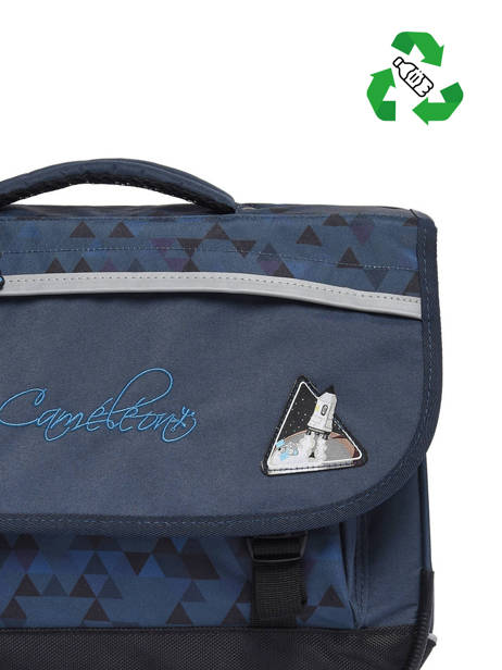 Cartable 2 Compartiments Cameleon Bleu actual PBBACA38 vue secondaire 2