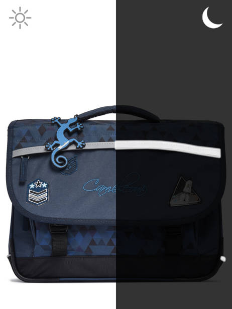 Cartable 2 Compartiments Cameleon Bleu actual PBBACA38 vue secondaire 7