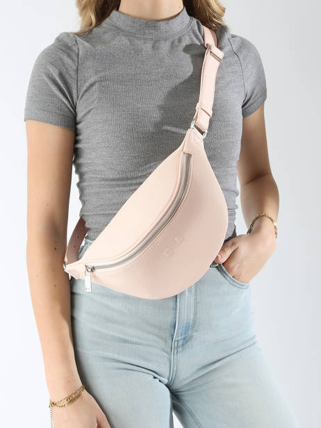Sac Banane Small Derby Cuir Nathan baume Rose n city 25 vue secondaire 1