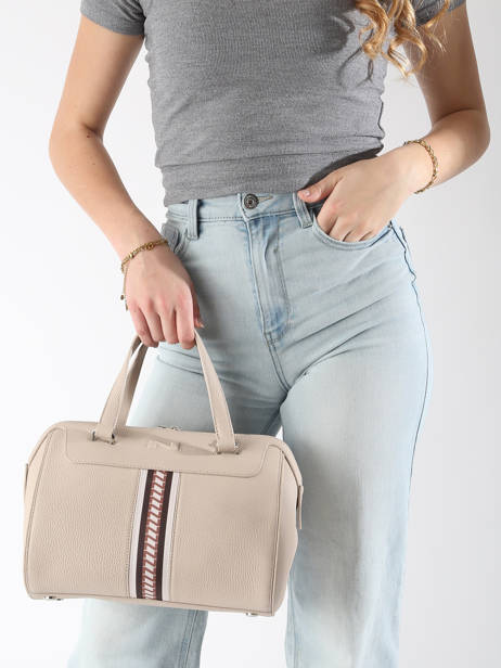 Sac Porté Main Norma Signature Cuir Nathan baume Beige signature 1 vue secondaire 1