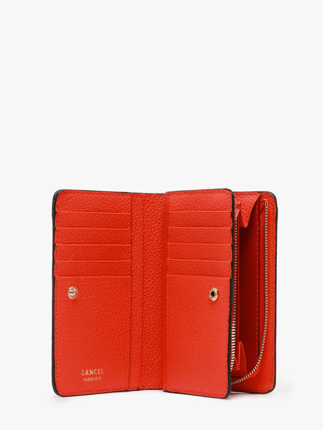 Portefeuille Rectangulaire Zippé Ninon Cuir Lancel Orange ninon A11123 vue secondaire 1