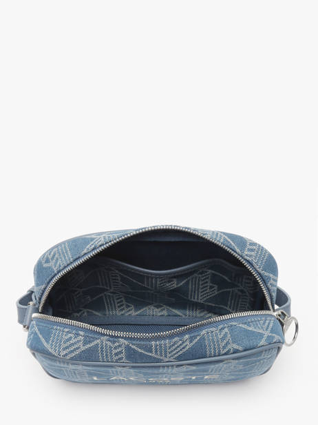 Sac Bandoulière Heritage Jacquard Coton Lacoste Bleu heritage jacquard NF5007HK vue secondaire 3