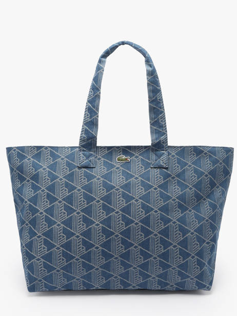 Sac Porté épaule Heritage Jacquard Coton Lacoste Bleu heritage jacquard NU4994PB