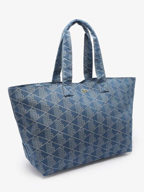 Sac Porté épaule Heritage Jacquard Coton Lacoste Bleu heritage jacquard NU4994PB vue secondaire 2