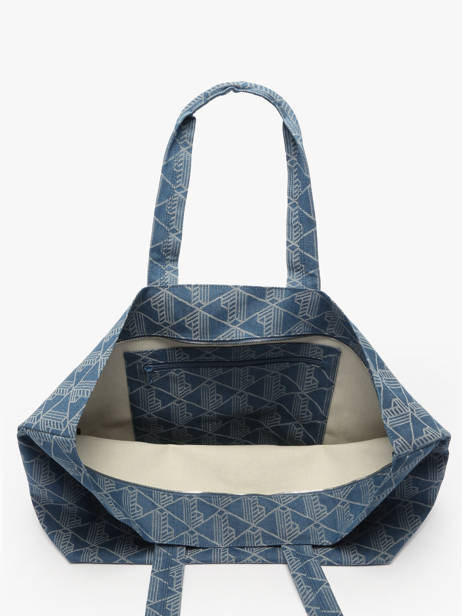 Sac Porté épaule Heritage Jacquard Coton Lacoste Bleu heritage jacquard NU4994PB vue secondaire 3