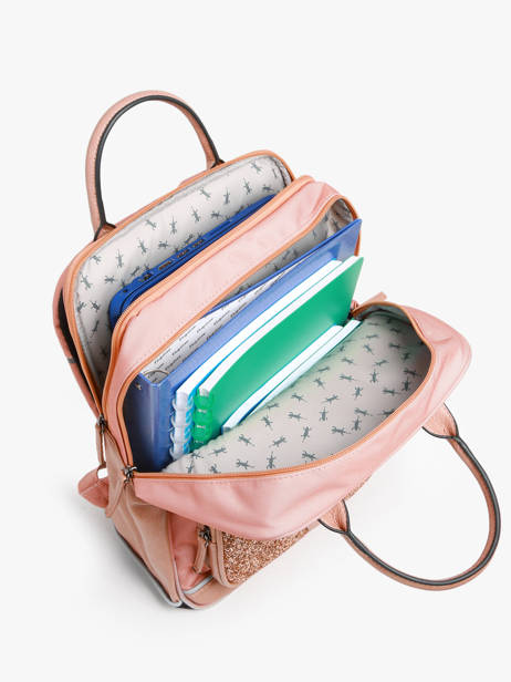 Sac à Dos 2 Compartiments Cameleon Rose vintage fantasy PBVGSD37 vue secondaire 3