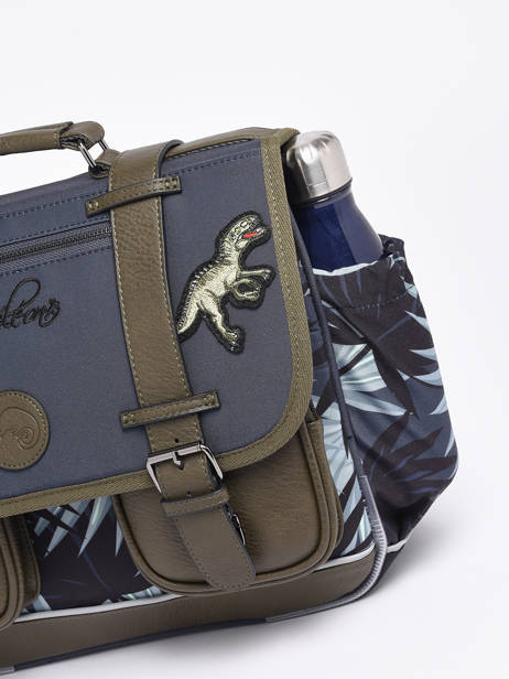 Cartable 2 Compartiments Cameleon Gris vintage urban 27 vue secondaire 6
