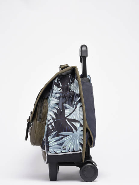Cartable à Roulettes 2 Compartiments Cameleon Gris vintage urban PBVBCR38 vue secondaire 3