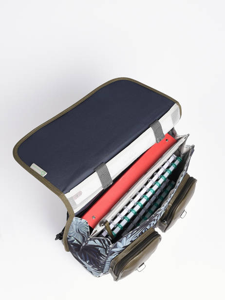Cartable à Roulettes 2 Compartiments Cameleon Gris vintage urban PBVBCR38 vue secondaire 4