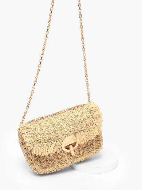 Sac Bandoulière Moon Raphia Raphia Vanessa bruno Beige moon raphia 29V40533 vue secondaire 2
