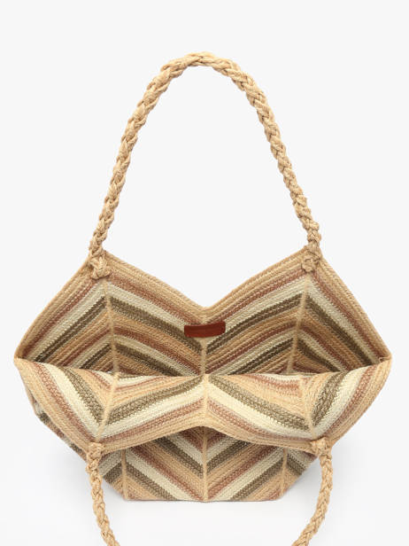 Sac Porté épaule Cabas Jute Vanessa bruno Multicolore cabas 37V40767 vue secondaire 3