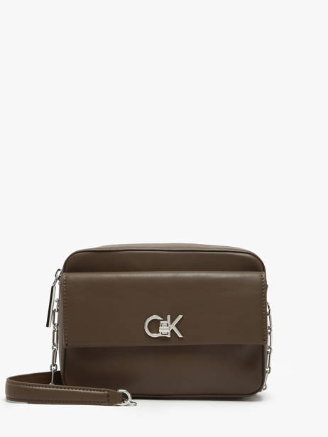Sac Bandoulière Ck Pocket Polyester Recyclé Calvin klein jeans Marron ck pocket K613089