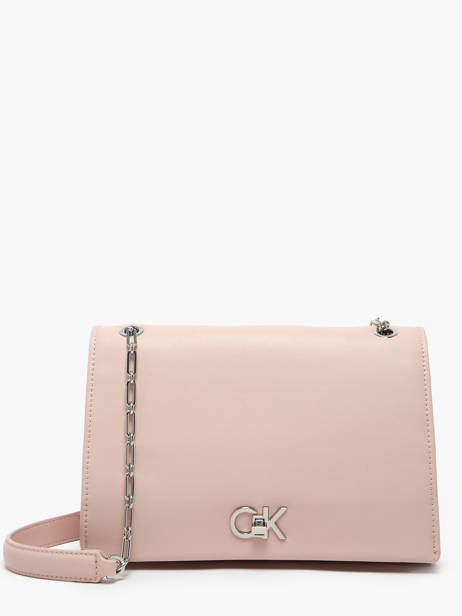 Sac Bandoulière Ck Chain Polyester Recyclé Calvin klein jeans Rose ck chain K612810