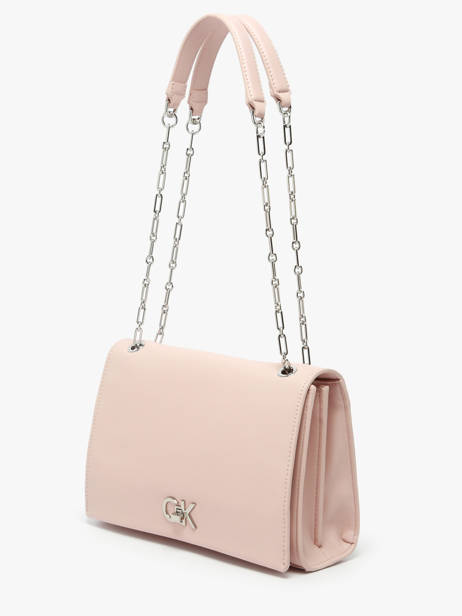 Sac Bandoulière Ck Chain Polyester Recyclé Calvin klein jeans Rose ck chain K612810 vue secondaire 2