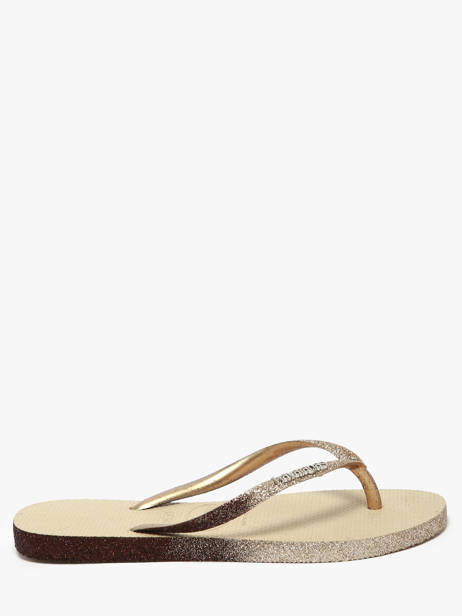 Tongs Havaianas Beige women 4146093F vue secondaire 1
