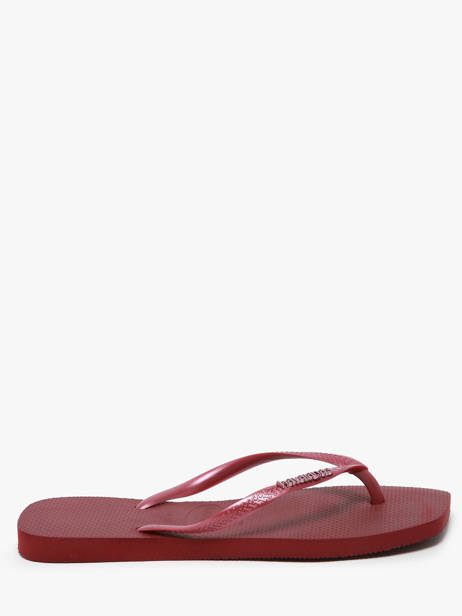 Tongs Sl Sq Lg Met Havaianas Rouge women 4148257F vue secondaire 1