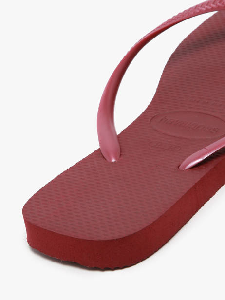 Tongs Sl Sq Lg Met Havaianas Rouge women 4148257F vue secondaire 3