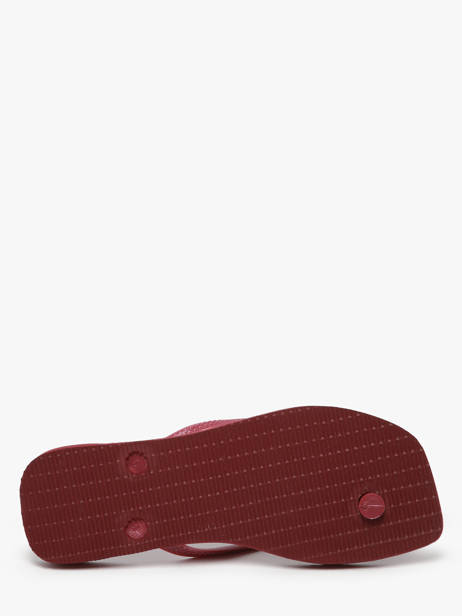 Tongs Sl Sq Lg Met Havaianas Rouge women 4148257F vue secondaire 4