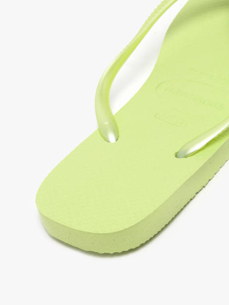 Tongs Slim Havaianas Vert women 4000030F vue secondaire 3