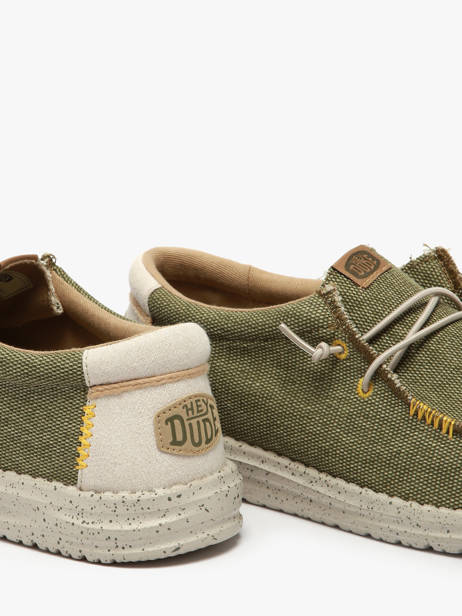 Mocassins Wally Coastline Jute Hey dude Vert men 40952 vue secondaire 3