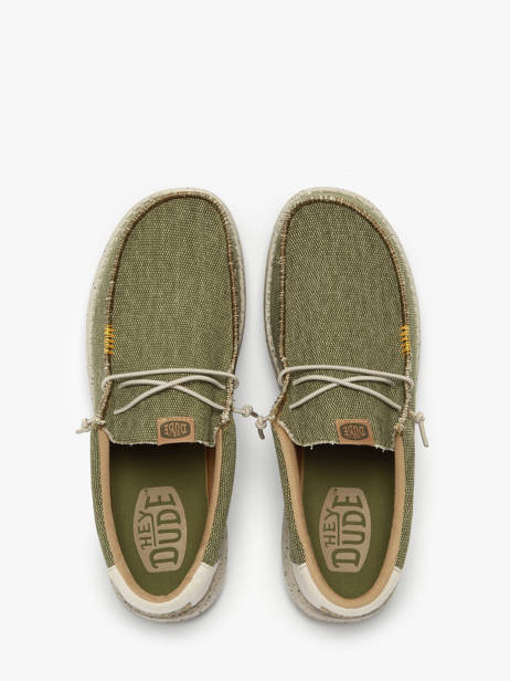 Mocassins Wally Coastline Jute Hey dude Vert men 40952 vue secondaire 4