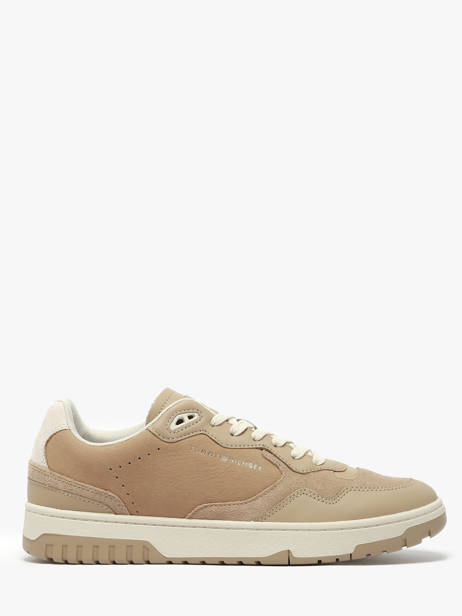 Sneakers En Cuir Tommy hilfiger Beige men 5417AEG