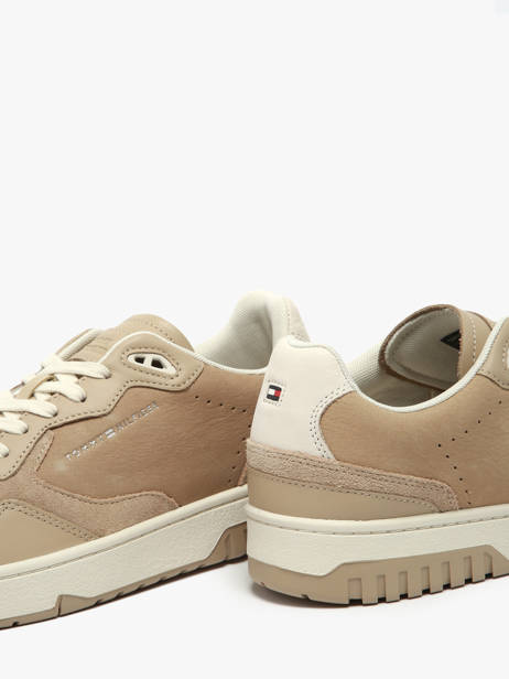 Sneakers En Cuir Tommy hilfiger Beige men 5417AEG vue secondaire 2