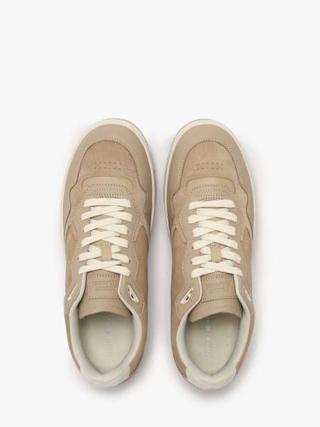Sneakers En Cuir Tommy hilfiger Beige men 5417AEG vue secondaire 3