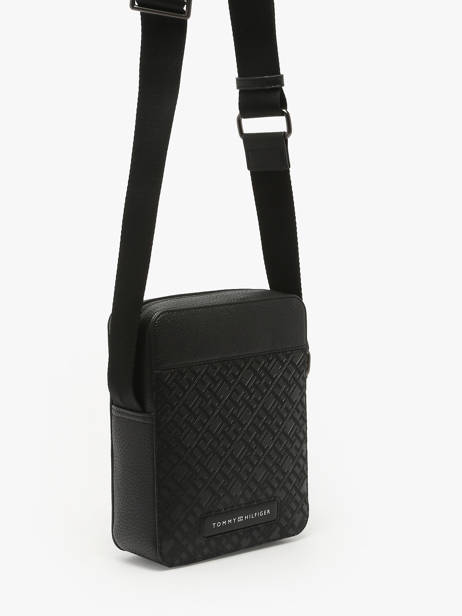 Sac Bandoulière Tommy hilfiger Noir monogram AM13210 vue secondaire 1