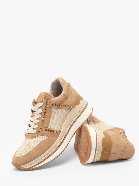 Sneakers Ebreli En Cuir Mam'zelle Beige women CSGAR25 vue secondaire 3