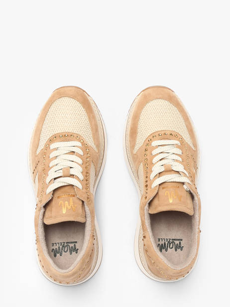 Sneakers Ebreli En Cuir Mam'zelle Beige women CSGAR25 vue secondaire 4