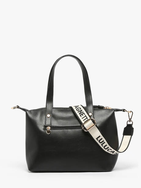 Sac Porté épaule Logo Lulu castagnette Noir logo YVRAC vue secondaire 4
