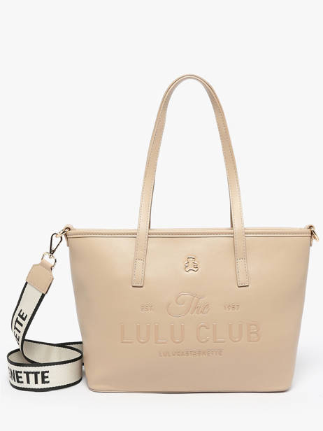 Sac Porté épaule Logo Lulu castagnette Rose logo YZEURE