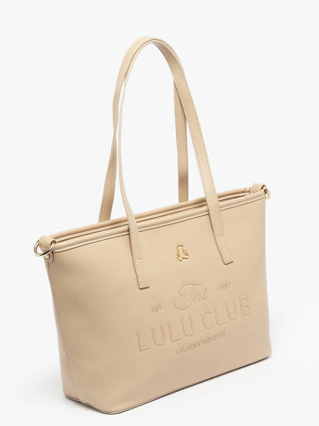 Sac Porté épaule Logo Lulu castagnette Rose logo YZEURE vue secondaire 2