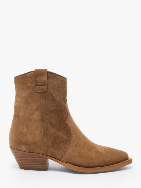 Santiags Western En Cuir Alpe Marron women 50121101