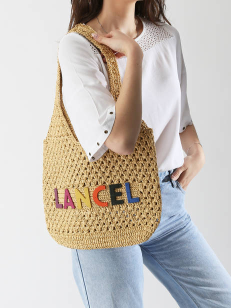 Sac Porté épaule Cabas D'ete Lancel Beige cabas d'ete A13415 vue secondaire 1