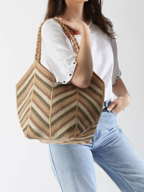 Sac Porté épaule Cabas Jute Vanessa bruno Multicolore cabas 37V40767 vue secondaire 1