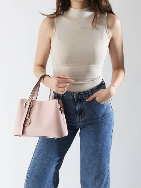 Sac Porté Main Grained Miniprix Rose grained R1710 vue secondaire 1