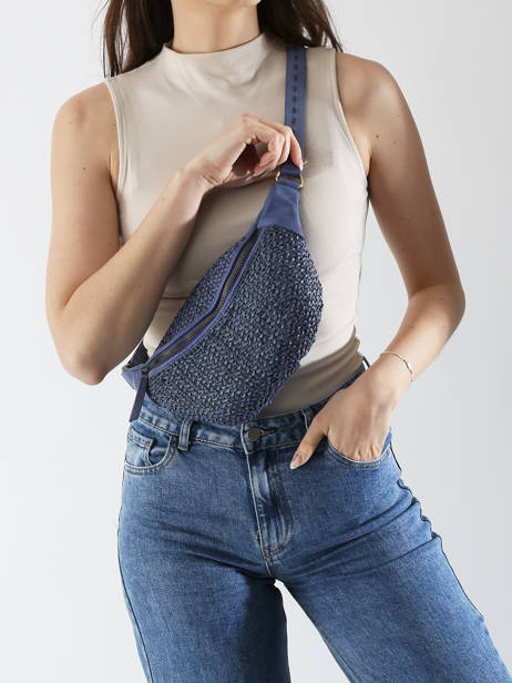 Sac Banane Biba Violet leather BRI5L vue secondaire 1