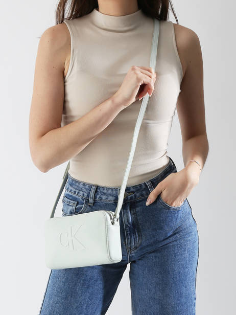 Sac Bandoulière Sculpted Calvin klein jeans Vert sculpted 4K3036G vue secondaire 1