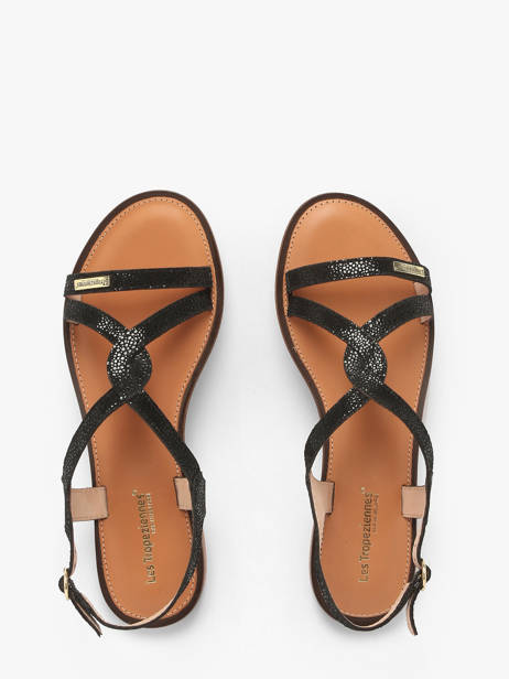 Nu-pieds Hastral En Cuir Les tropeziennes Noir women HASTRAL vue secondaire 3